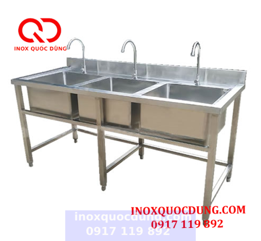 CHẬU RỬA CHÉN INOX CÔNG NGHIỆP